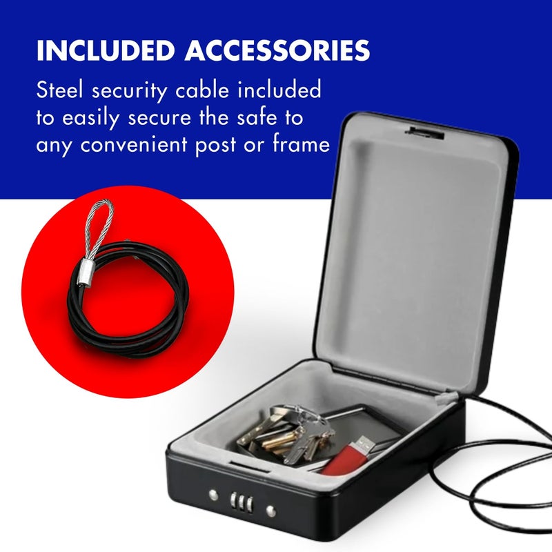 Helix Deluxe Personal Locking Safe with Tether, Heavy-Duty Steel Construction (61219) - Image 5